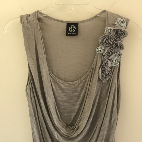Bobeau Embellished Cowl-Neck Tank - Picture 4 of 14